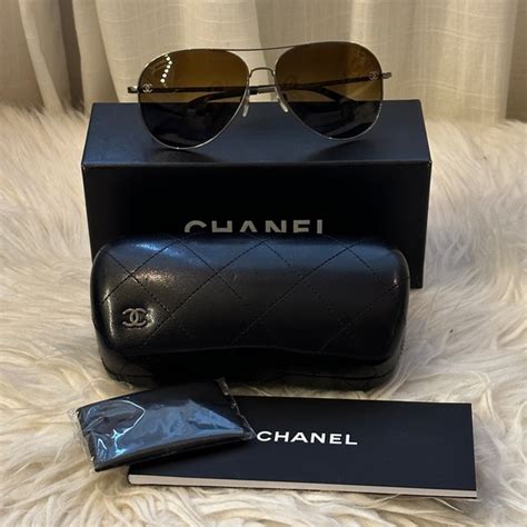 chanel 4195 sunglasses|CHANEL Lambskin Quilted CC Aviator Sunglasses 4195 .